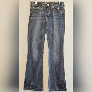 Phat Fashions Silver Label Bootcut Mid-Rise Blue Jeans,  Sz 7 Juniors
